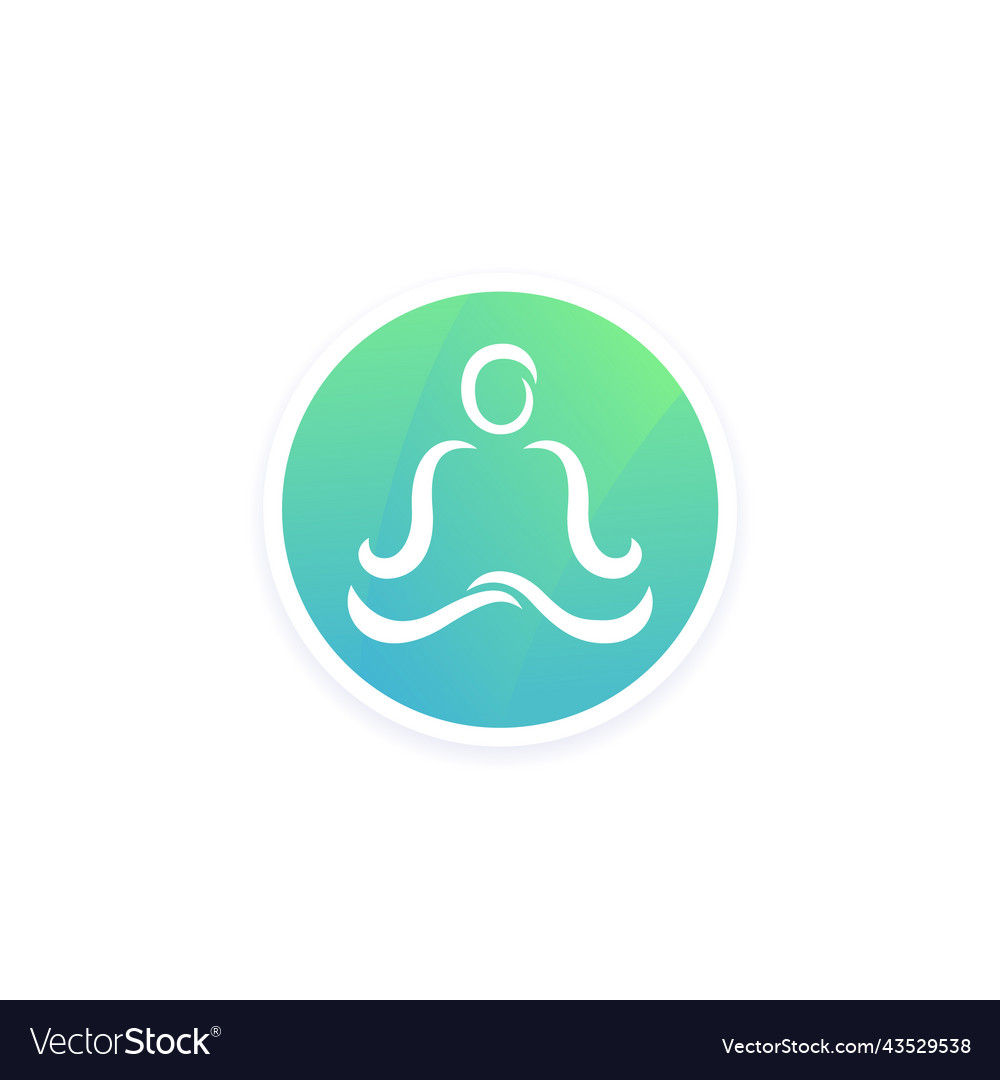 Yoga logo icon for apps design