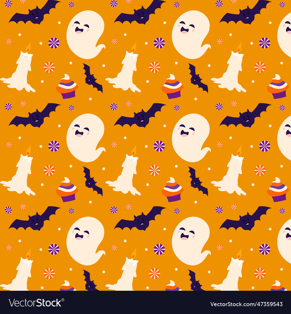Abstract halloween pattern design background Vector Image Abstract halloween pattern design background