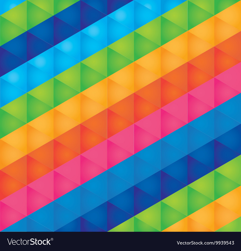 Background bright multicolored triangles