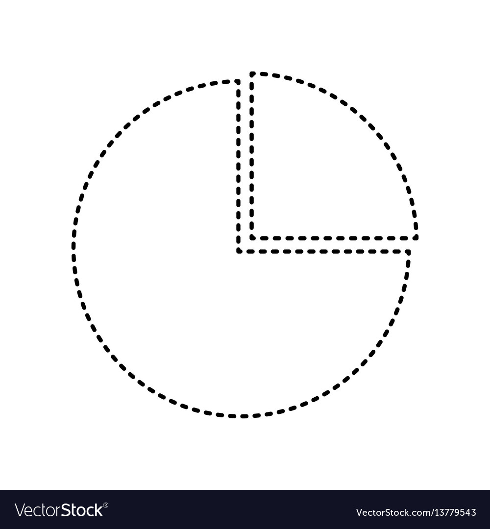 Business graph sign black dashed icon