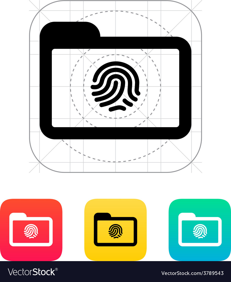 Fingerprint Security Icon