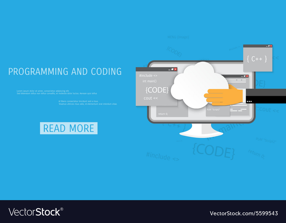 Flat concept of programming and coding