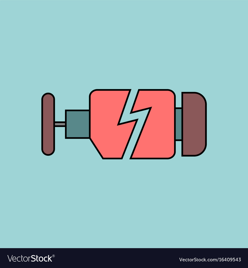 Flat icon design collection broken engine
