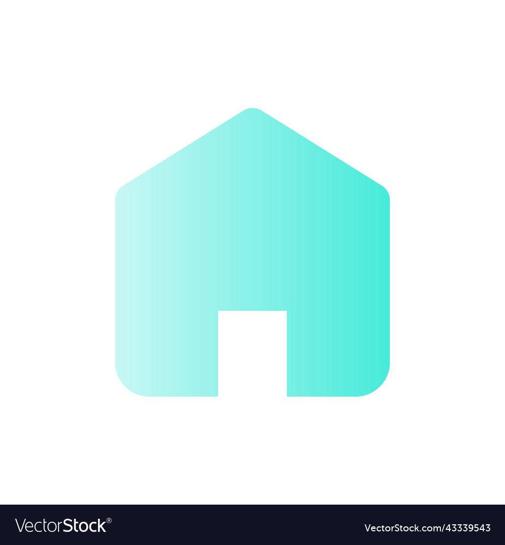 Home flat gradient color ui icon