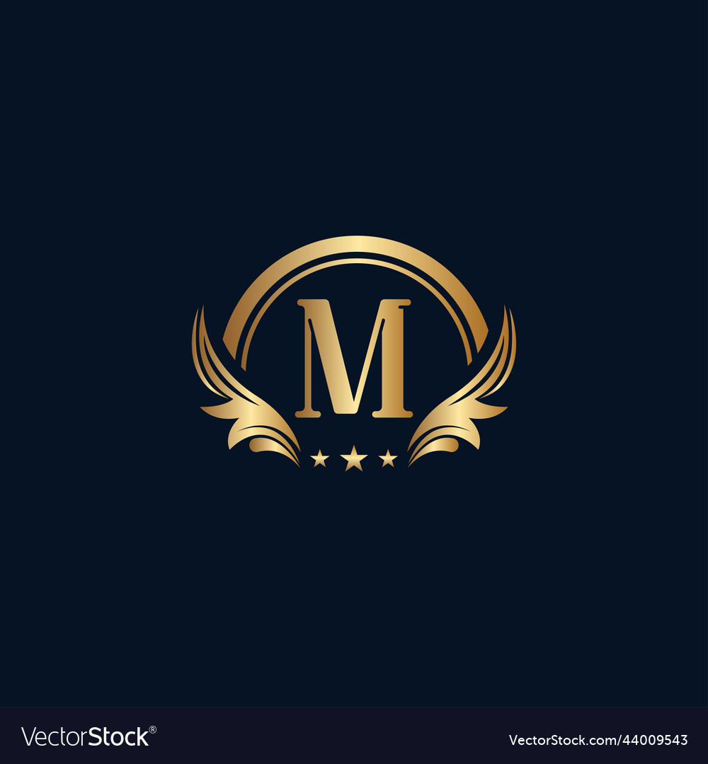 Luxury Brand Elegant Royal Logo. Royal Letter M Logo Template. 13514914  Vector Art at Vecteezy