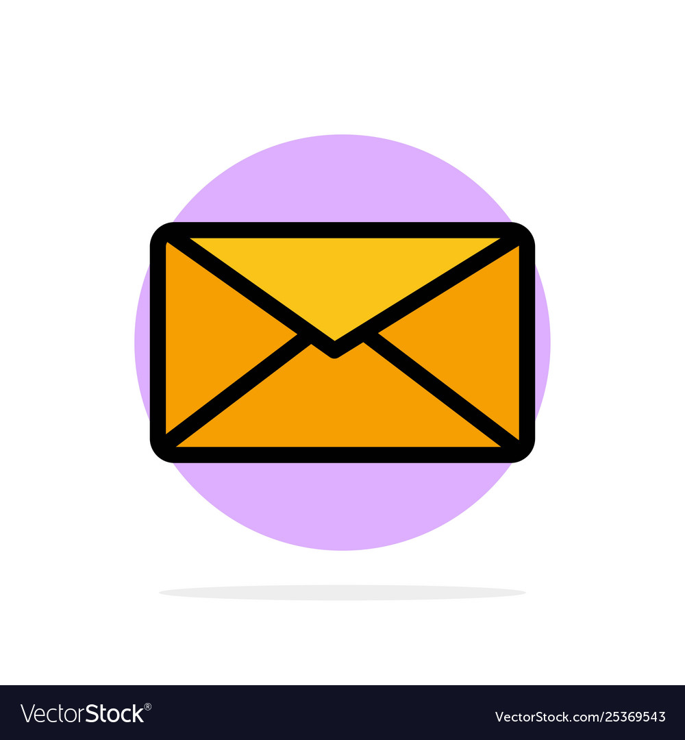 Mail email user interface abstract circle vector image Mail email user interface abstract circle