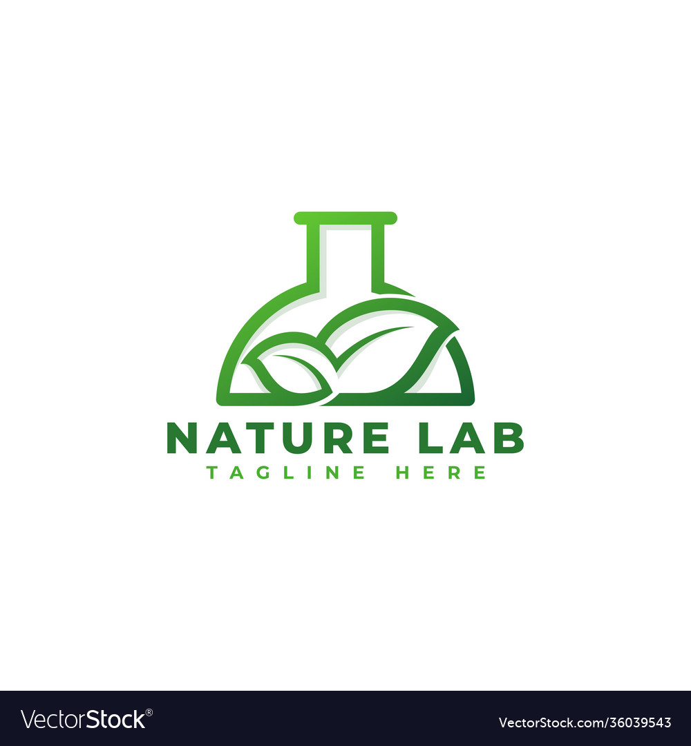 Nature lab logo template