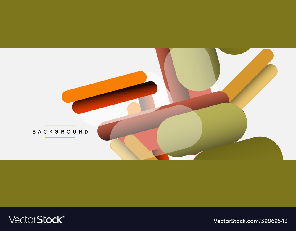 Overlapping round shapes and lines background