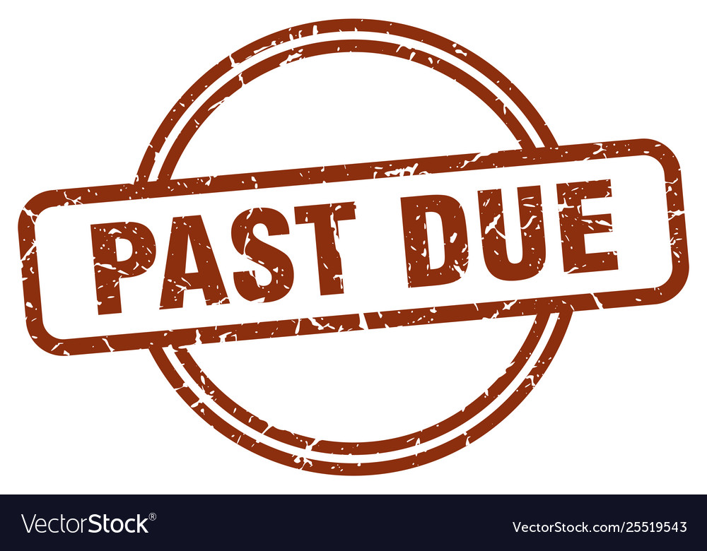 Past due stamp