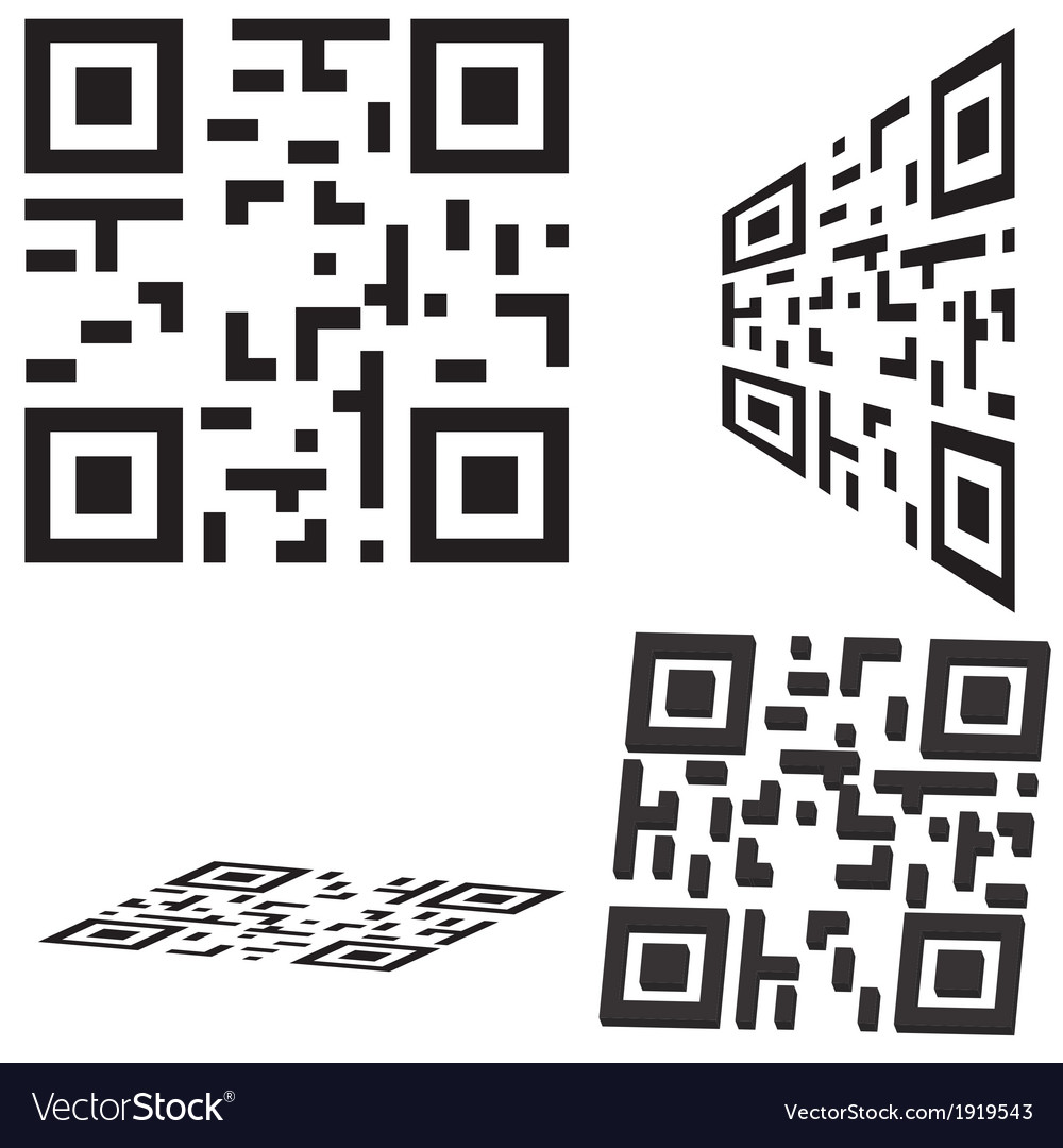 Set of qr code and flash