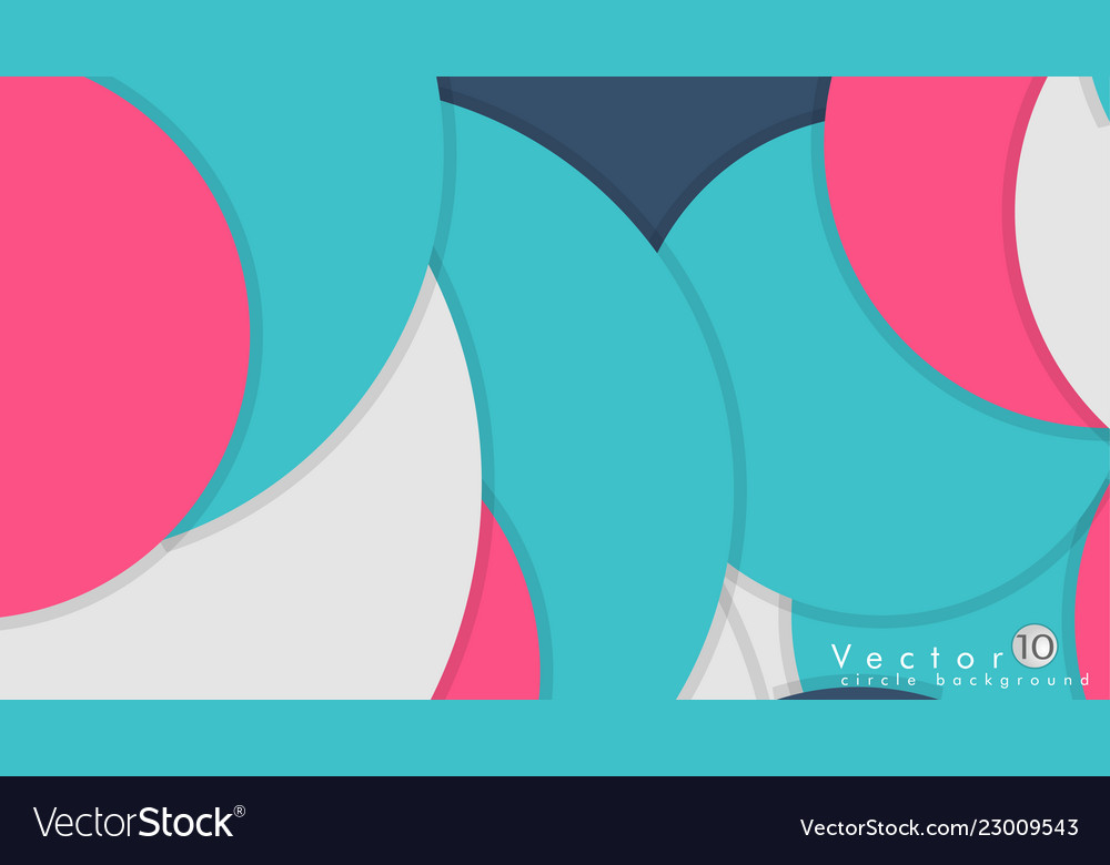Simple and colorful circles background design