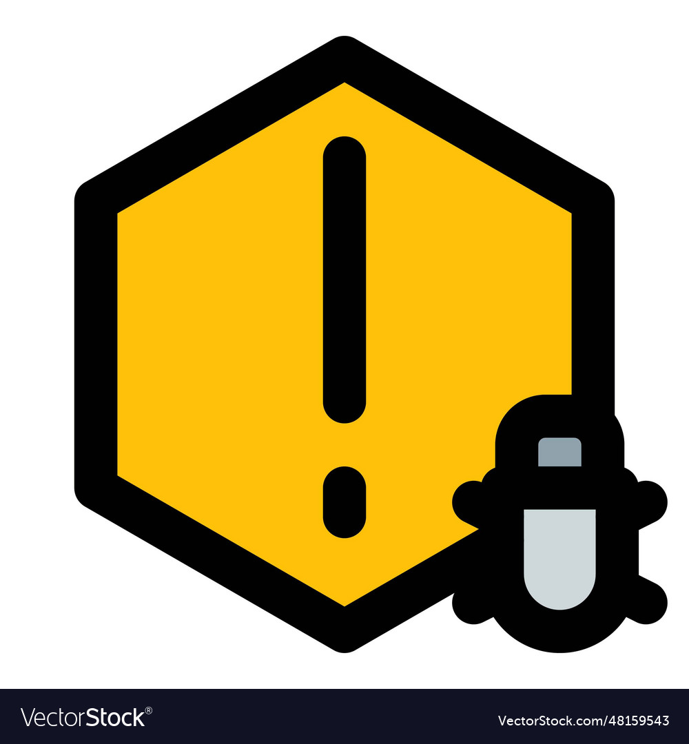 Virus alert indicator in computer