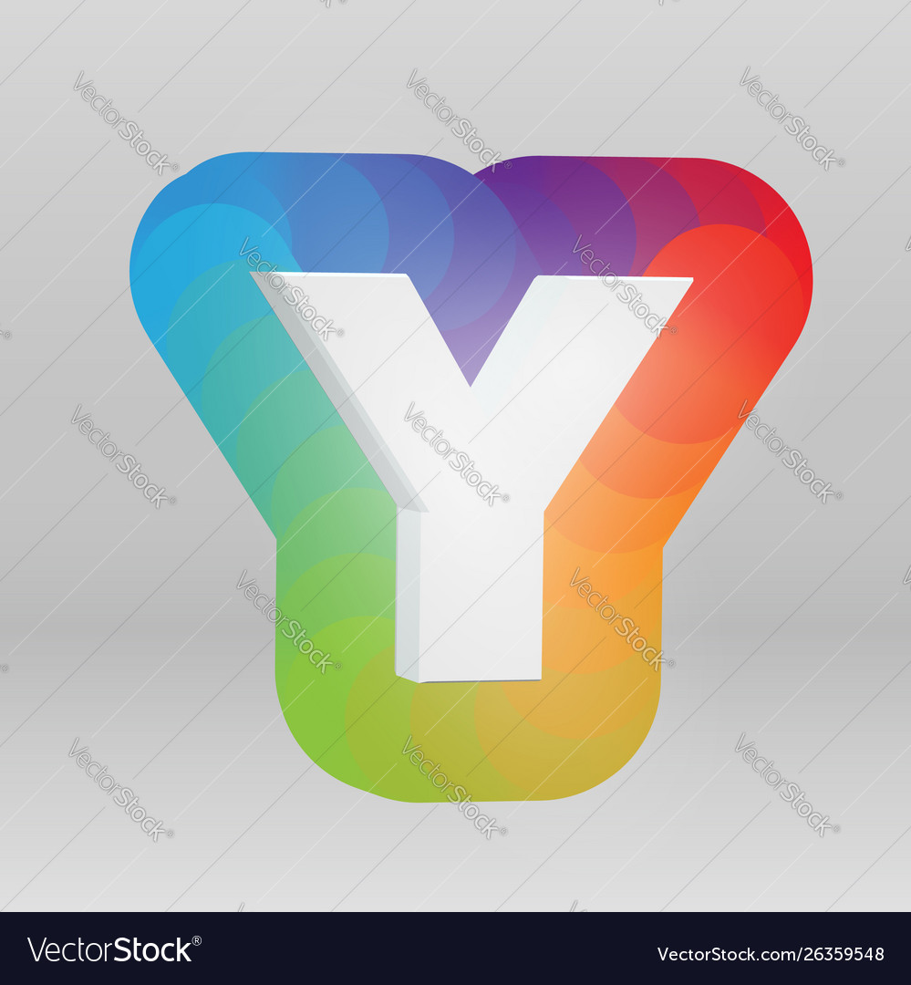 3d character from a fontset with colorful vector image 3d character from a fontset with colorful