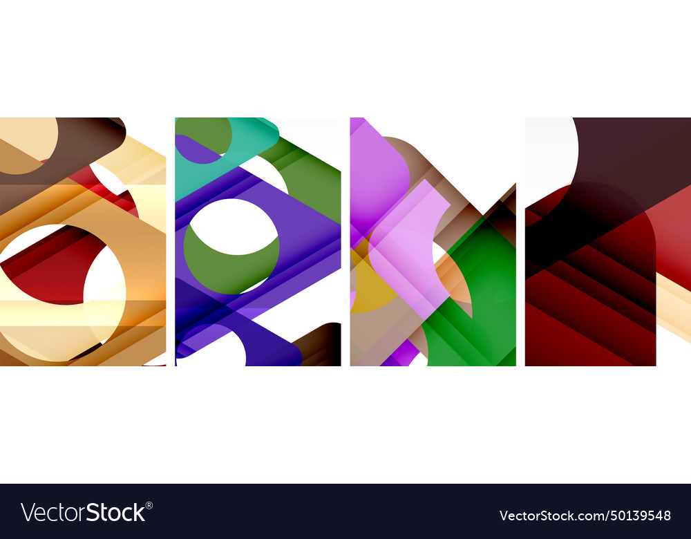 Abstract background set showcasing a dynamic Vector Image Abstract background set showcasing a dynamic