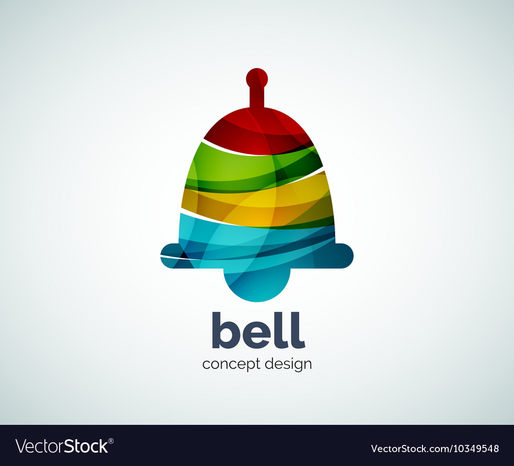 Christmas bell logo template