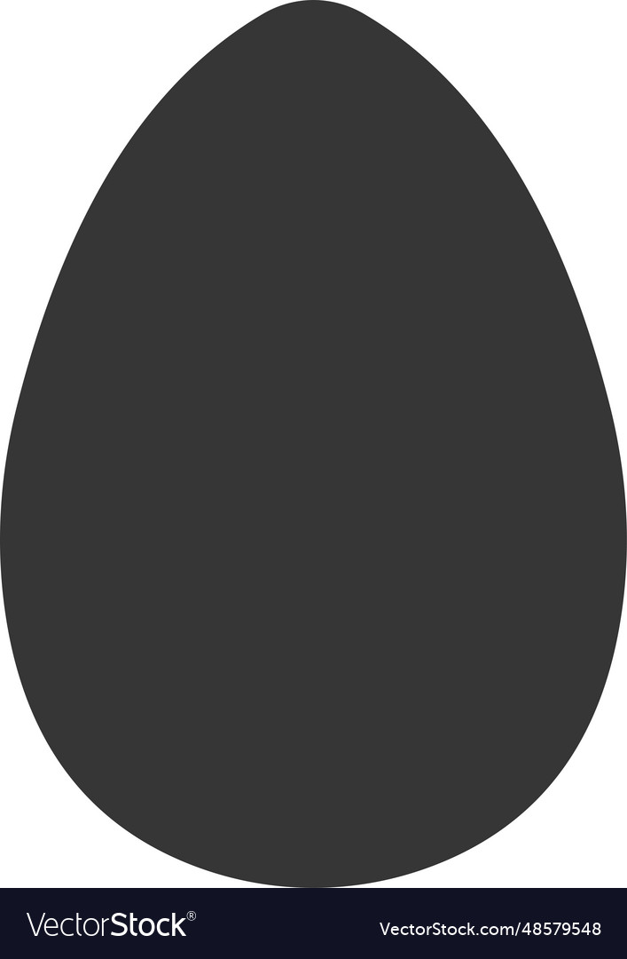 Egg shape template hand drawing easter bird