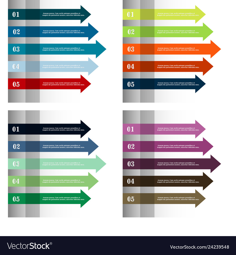 Modern strips infographics 10 options banner