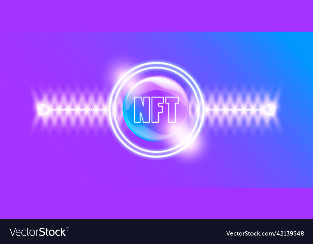 Nft modern violet horizontal banner design