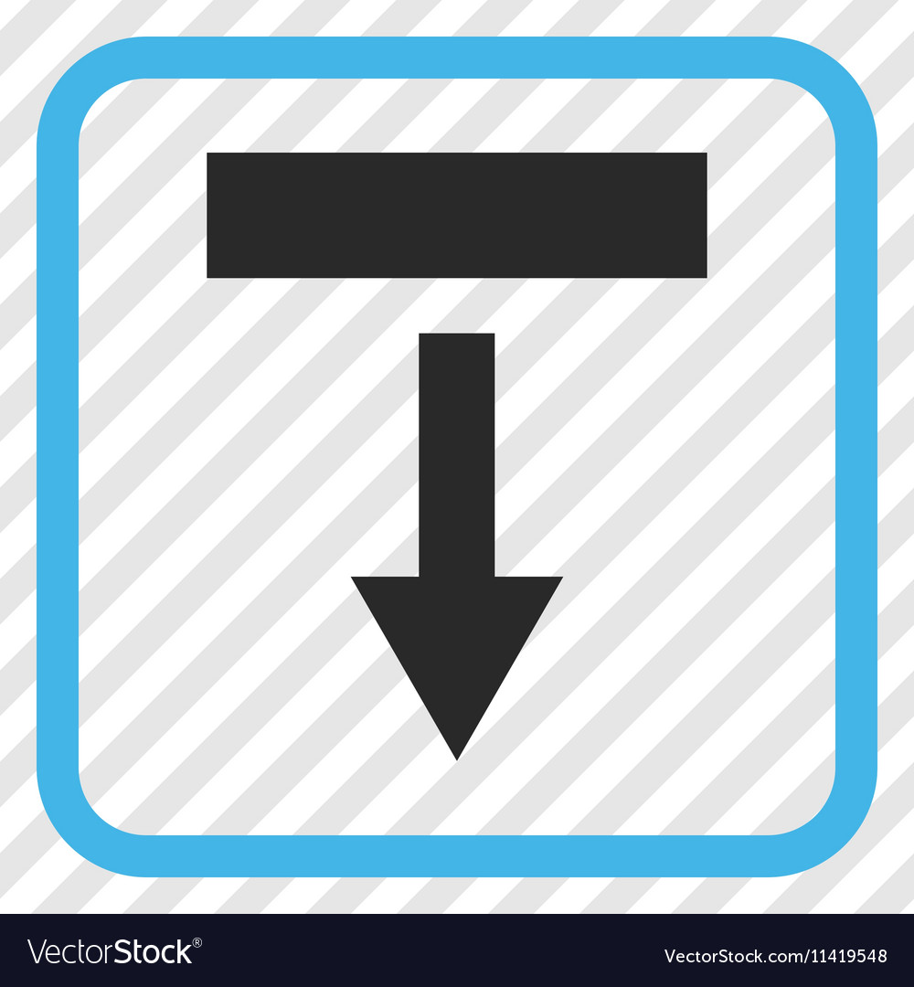 Pull down icon in a frame