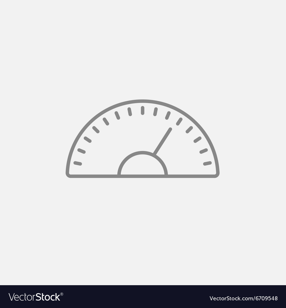 Speedometer line icon