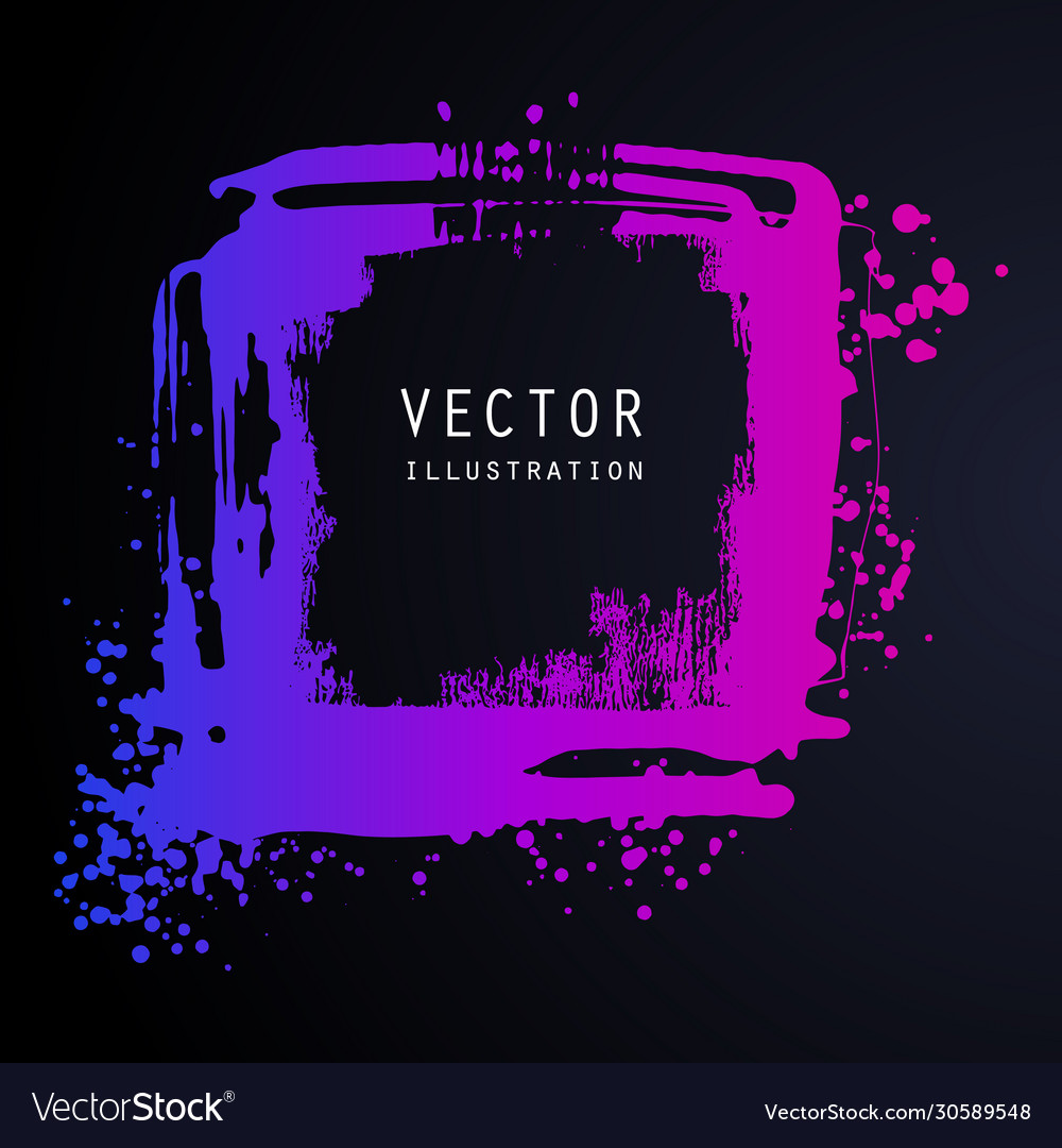 Splats splashes and blobs gradient ink paint vector image Splats splashes and blobs gradient ink paint