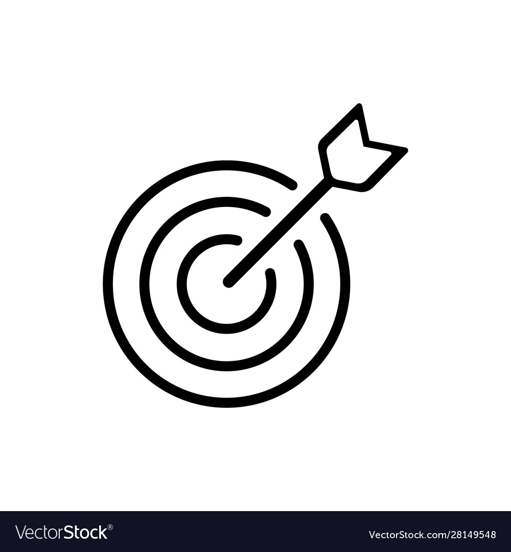 Target with Arrow - Simple Icon