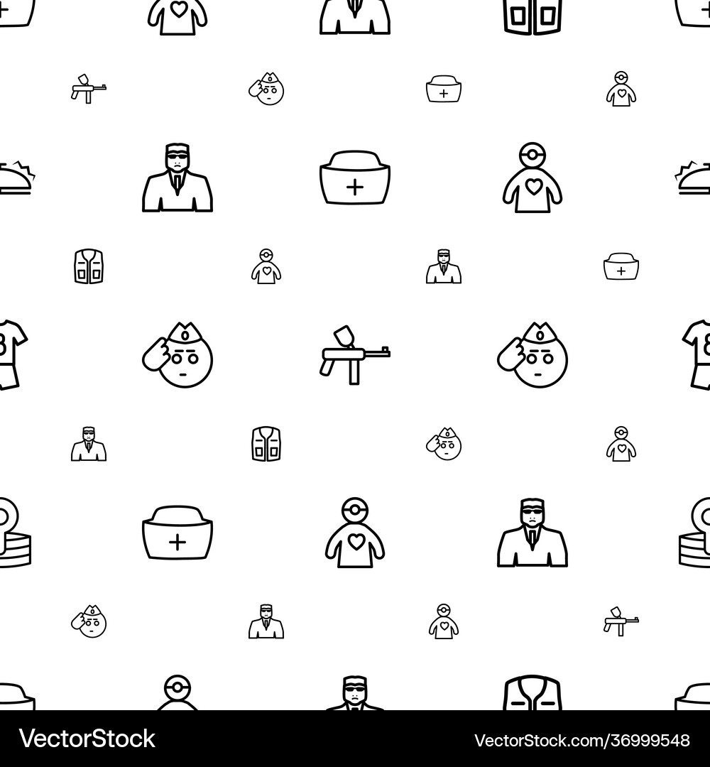Uniform icons pattern seamless white background Vector Image