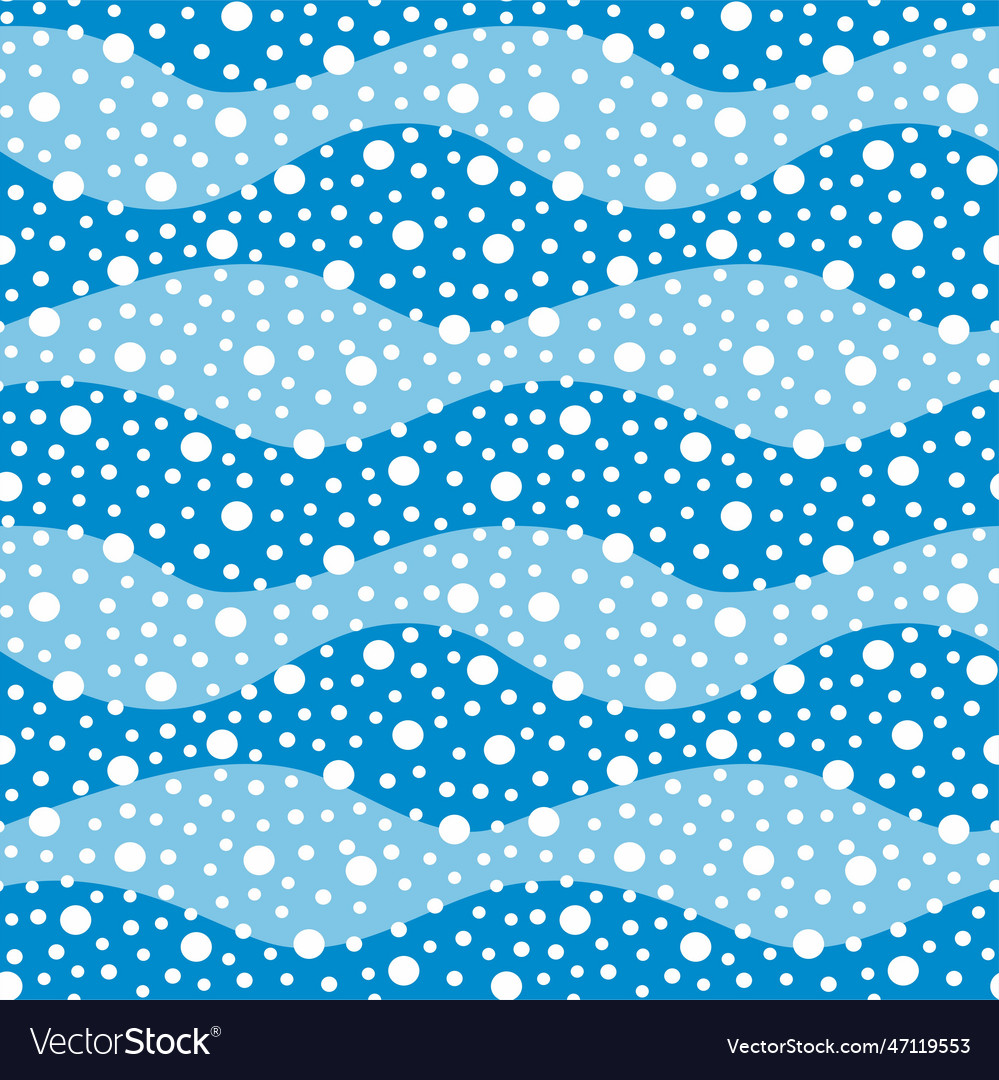 Abstract seamless pattern with waves