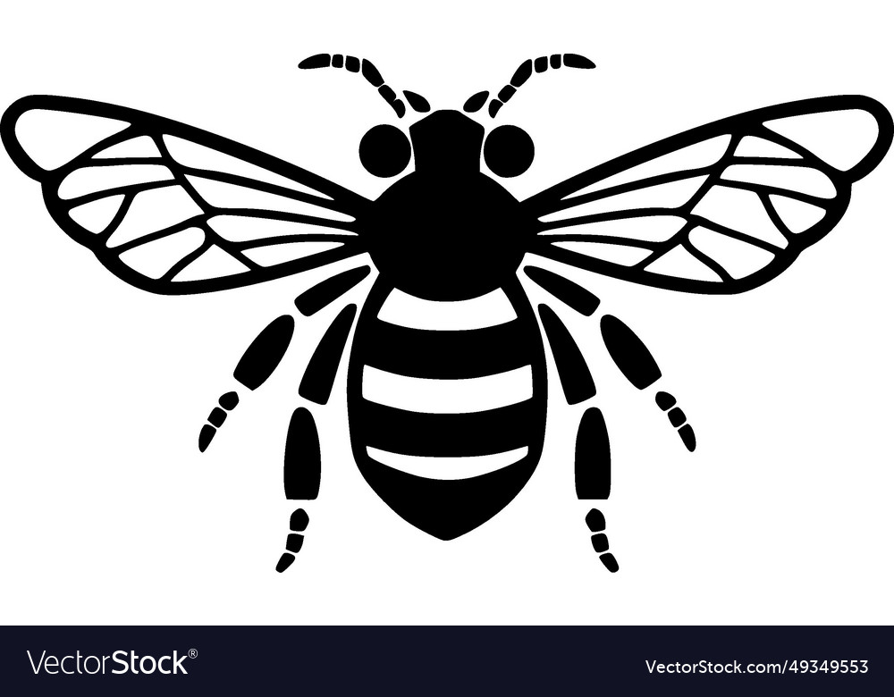 Bee - black and white