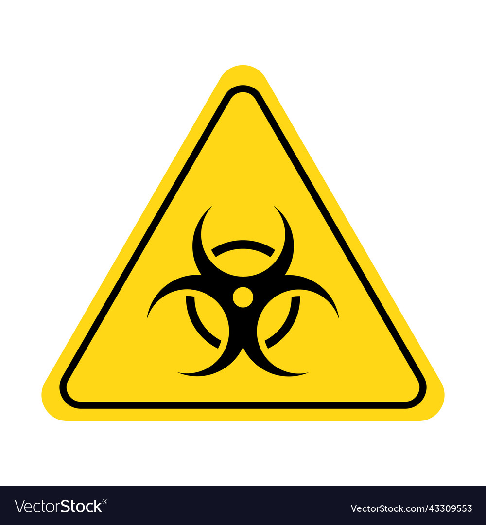 Biohazard sign bio waste danger biological Vector Image