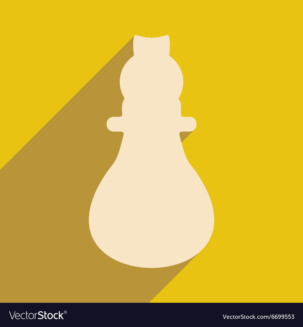 Flat with shadow icon and mobile application
