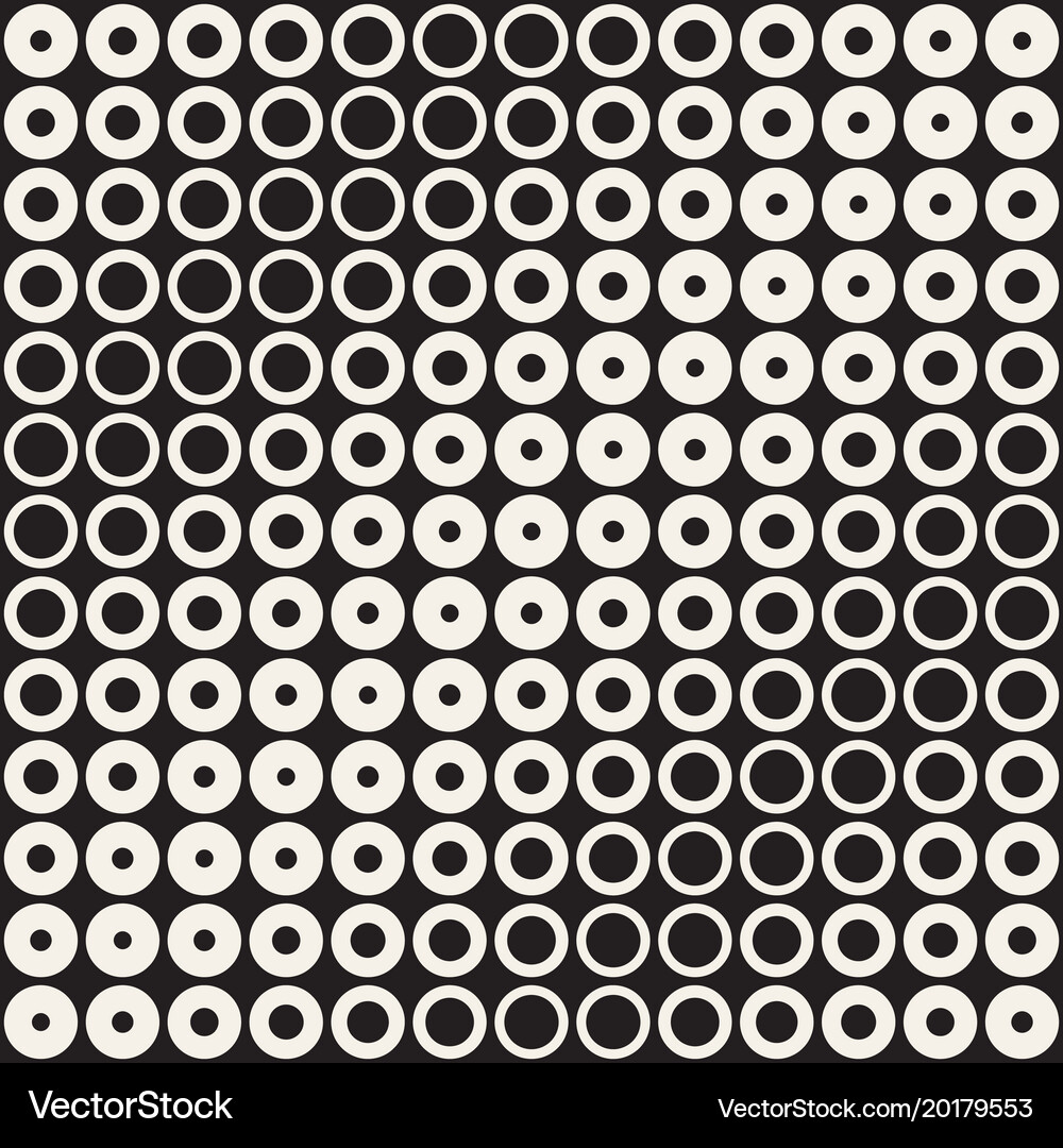 Halftone circles seamless pattern abstract Vector Image