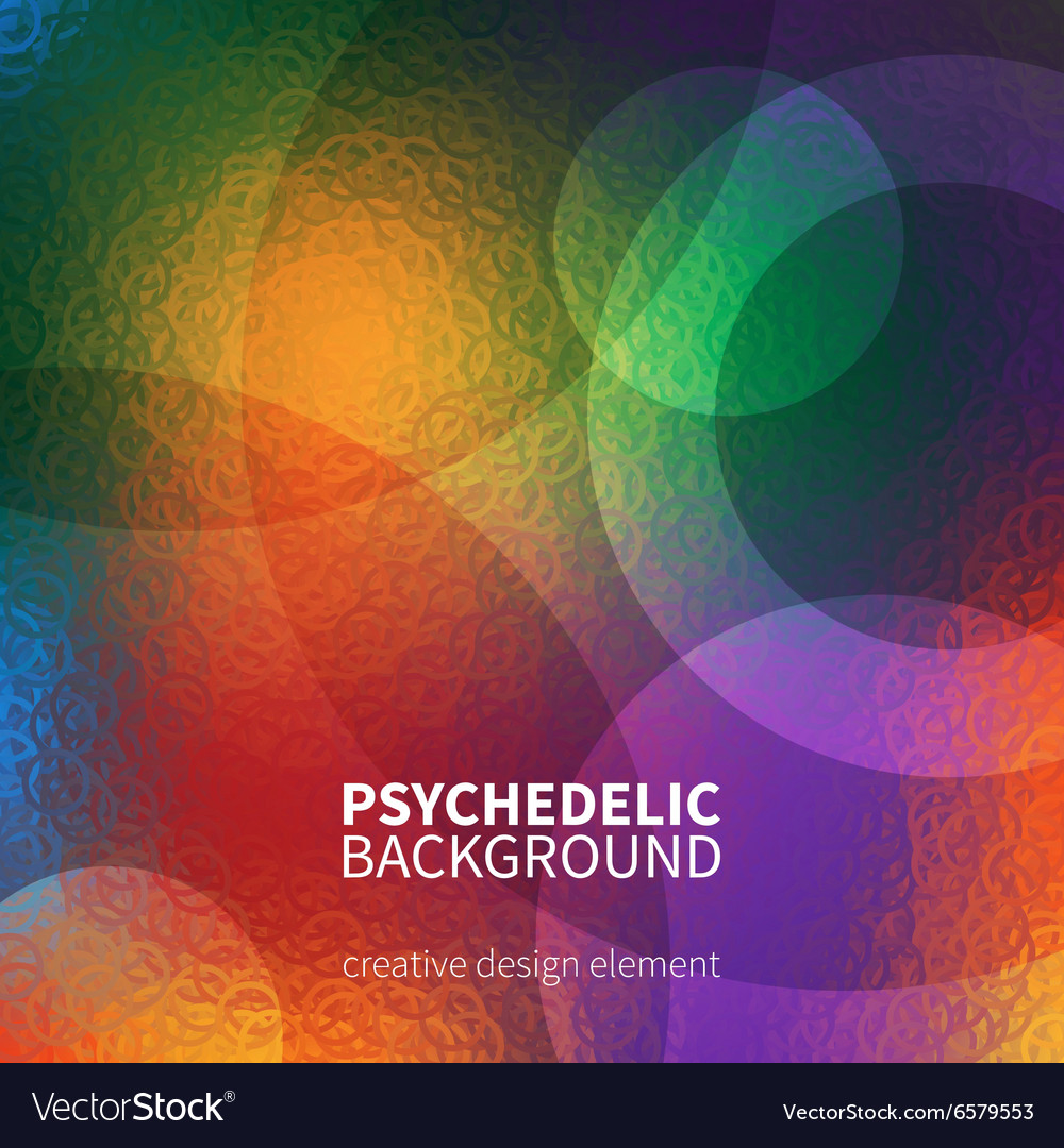 Psychedelic Circle Pattern Background