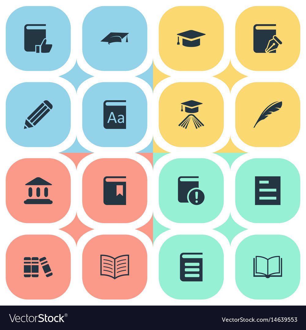 Set of simple knowledge icons