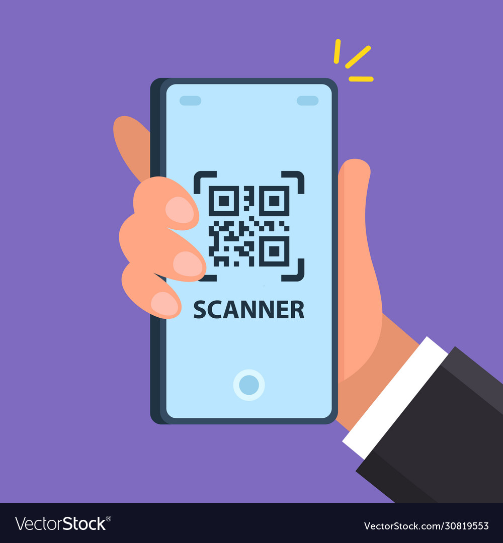 Smartphone Scanning QR Code