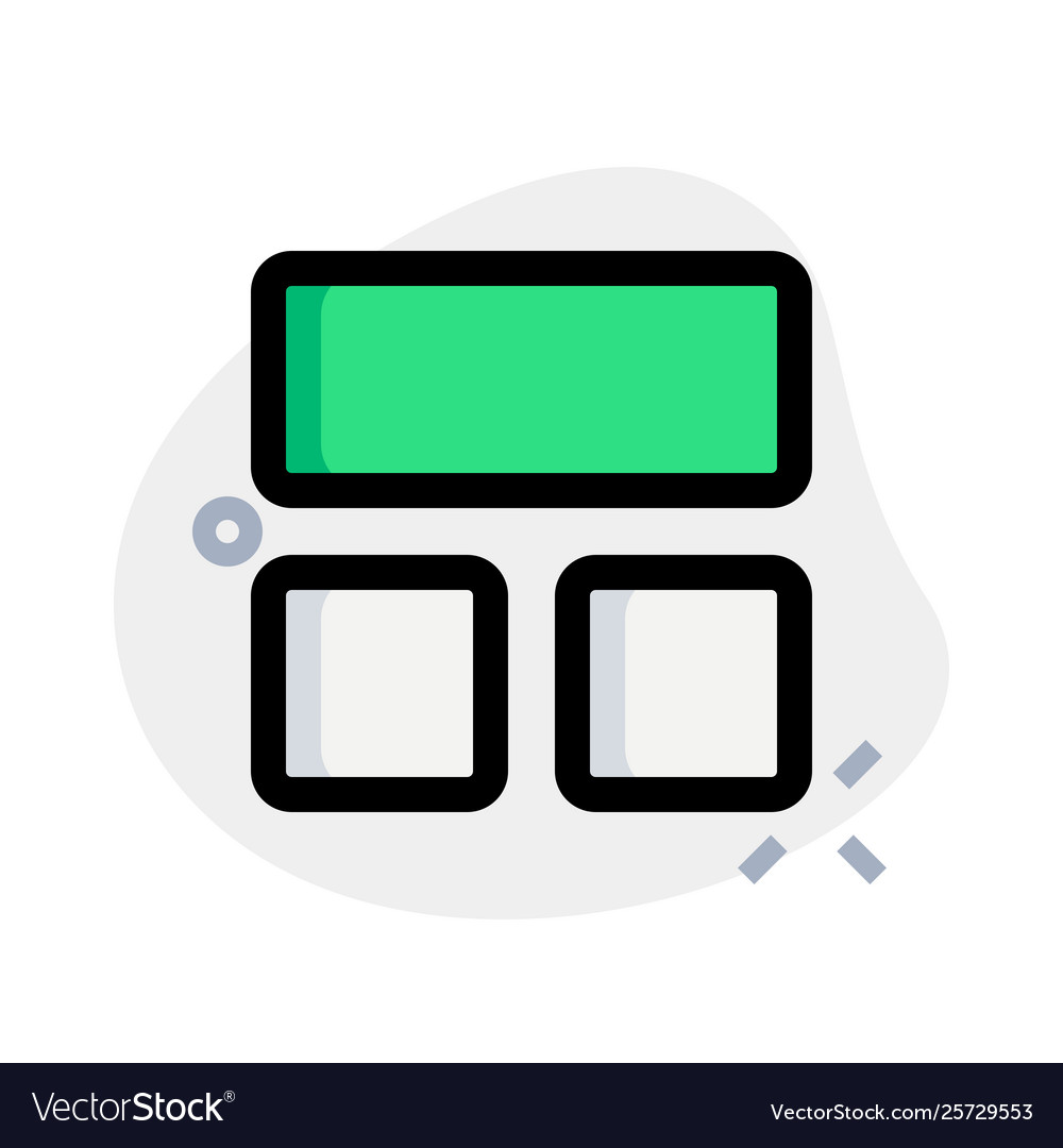 Three section blocks in a frame template layout