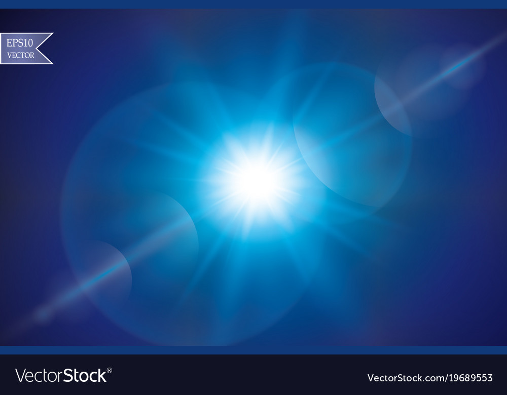 Transparent sunlight special lens flare