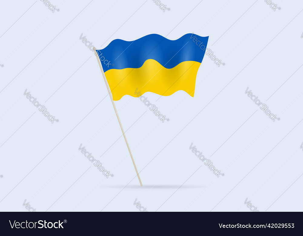 Ukrainische Flagge gelb blau Farbsymbol