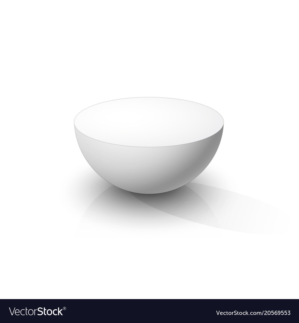 White hemisphere Royalty Free Vector Image - VectorStock
