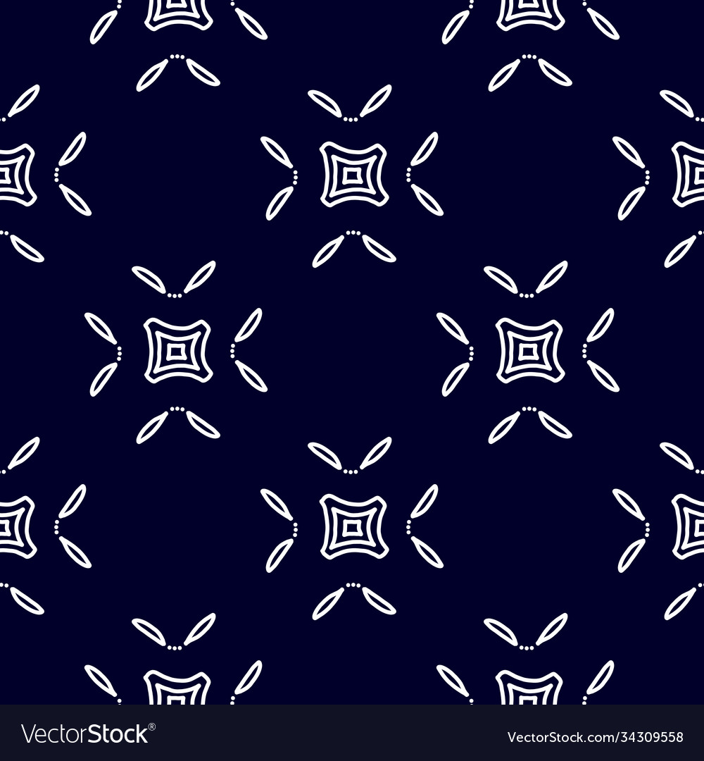 A simple pattern blue circles and squares vector image A simple pattern blue circles and squares