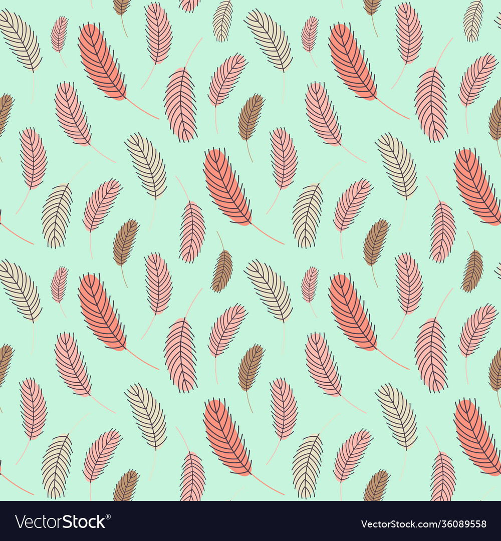Easter pattern with chicken feathers Vector Image Easter pattern with chicken feathers