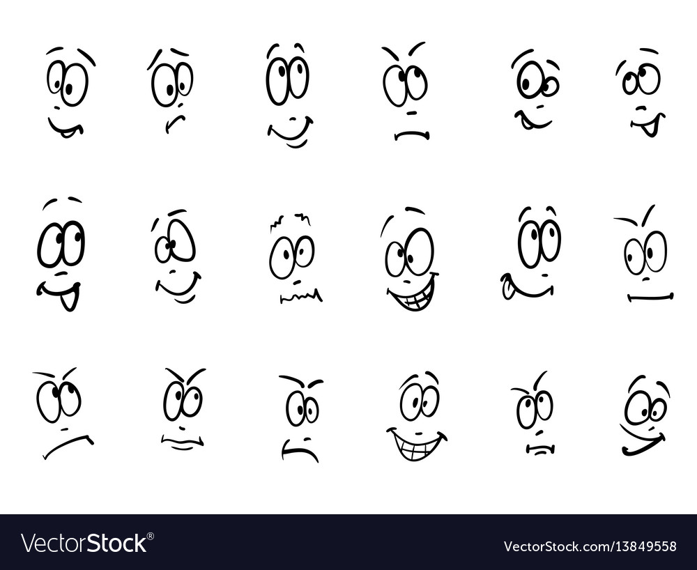 cartoon faces emotions