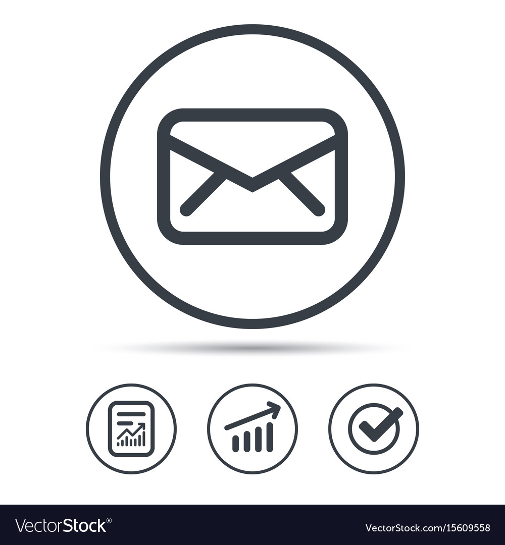 Envelope icon send message sign