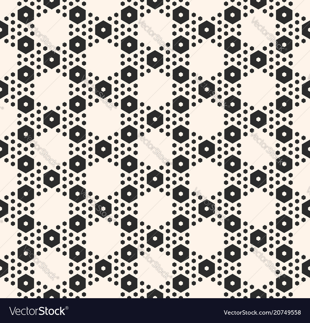 Geometric seamless pattern with hexagones vector image Geometric seamless pattern with hexagones