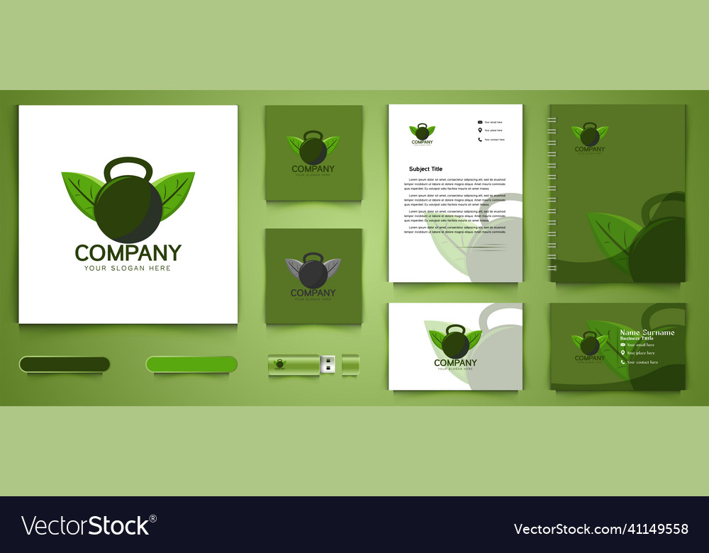 Kettle Glocke und Blatt Logo Business Branding