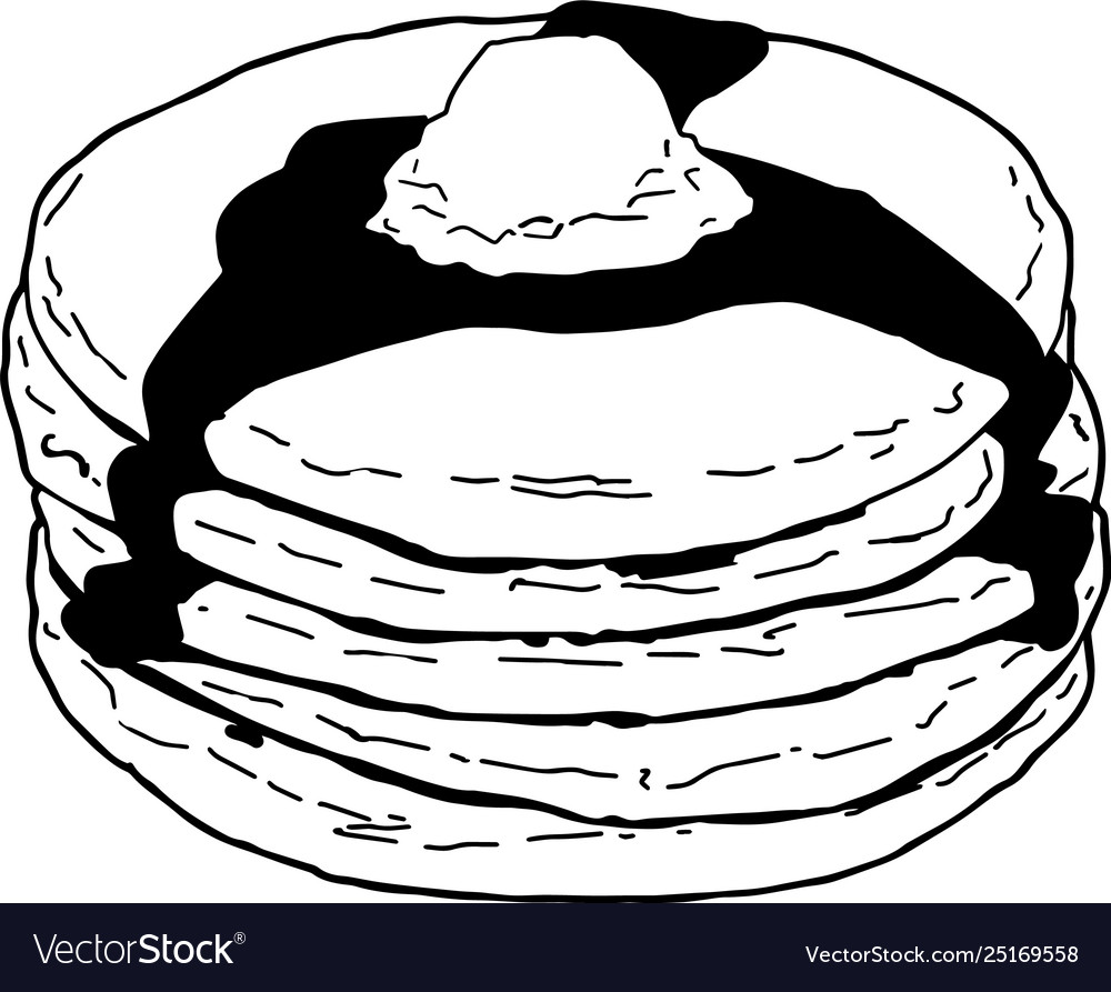 Pancake eps Royalty Free Vector Image - VectorStock