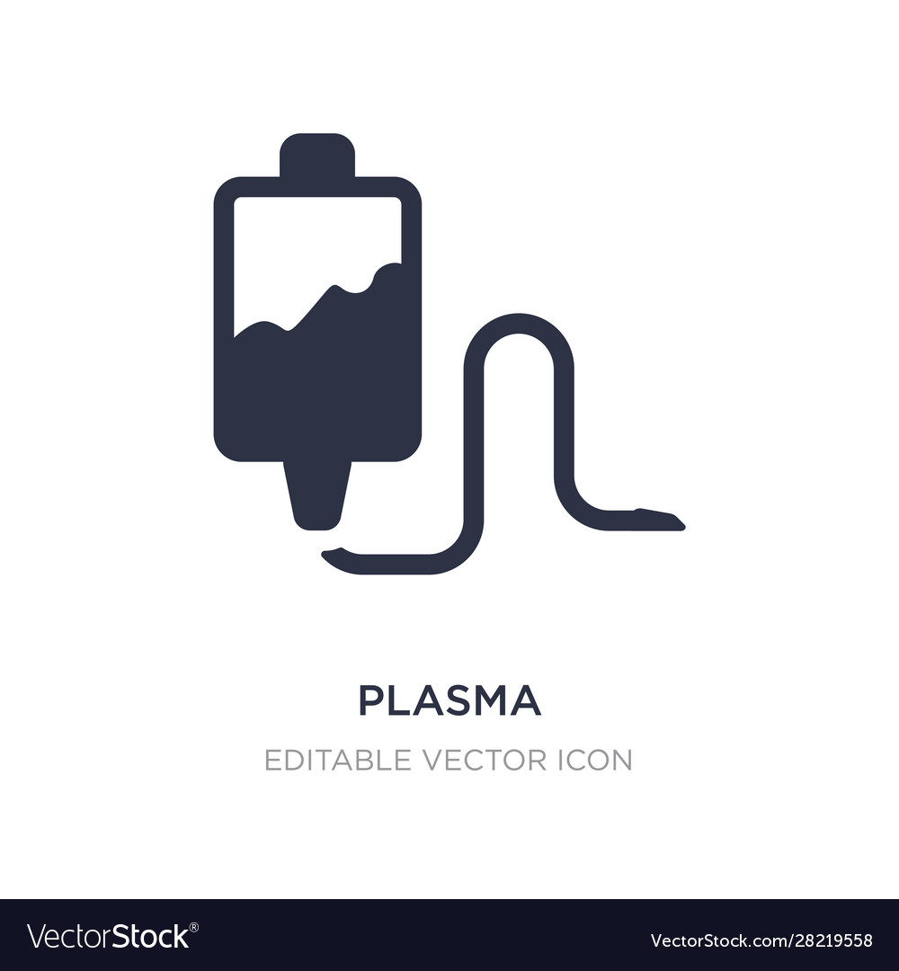 Plasma icon on white background simple element vector image Plasma icon on white background simple element
