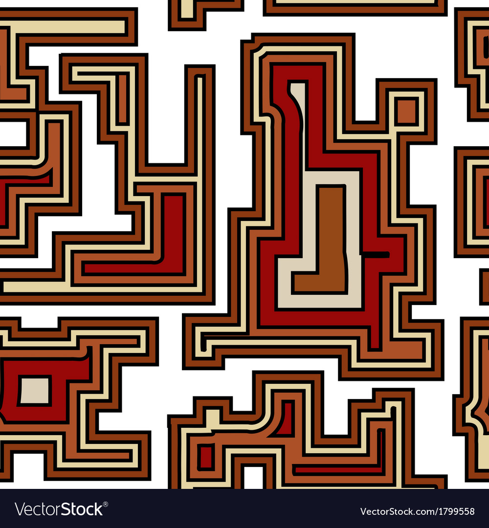 Seamless pattern with geometric elements