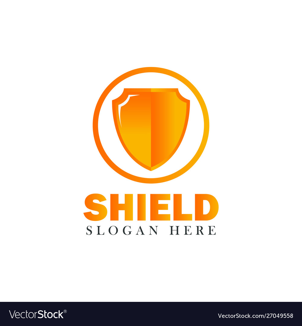 Shield security design element emblem concept