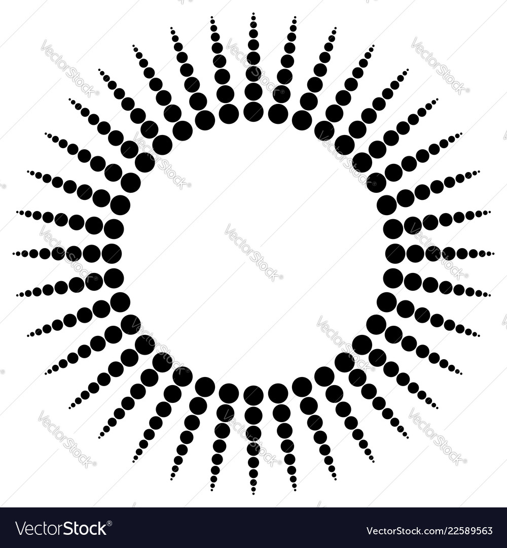 Abstract Radial Dot Pattern